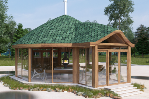 Готовый проект беседки / артикул бз-М-73