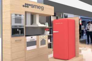 Дизайн выставочного пространства для кампании смег