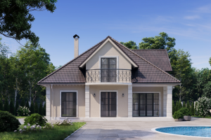 Визуализация коттеджа