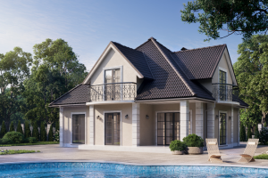 Визуализация коттеджа