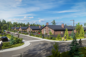 3D визуализация коттеджного посёлка
