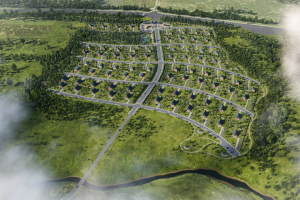 Концепция и 3D визуализация коттеджного посёлка