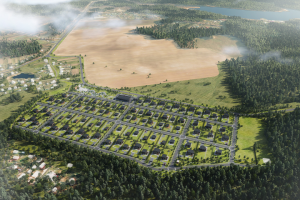 3D визуализация коттеджного посёлка