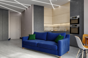 ЗД- эскиз. Гостиная-столовая-кухня. 3 вариант  г. Москва