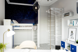 ЗД- эскиз. Детская комната. Вид 2  г. Москва