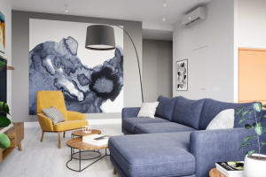 ЗД- эскиз. Гостиная-столовая-кухня. г. Москва ЖК Символ