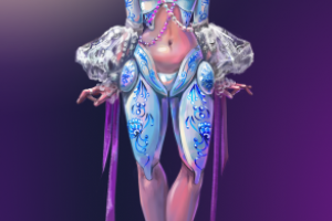 Концепт персонажа "Гжель"