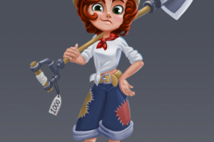 Девочка с лопатой