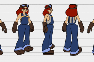 Обкатка персонажа к мультфильму Крылья