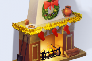 Рождественский камин