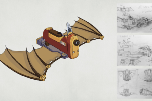 Лет. аппарат в стимпанк стилистике