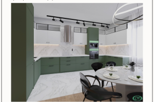 Проект 3-х комнатной квартиры. ЗД Визуализация