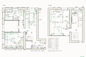 Чертеж 2-х этажного дома