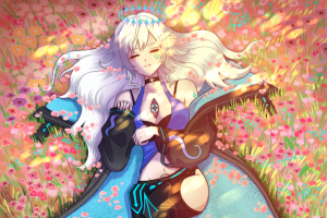 девочка в цветах