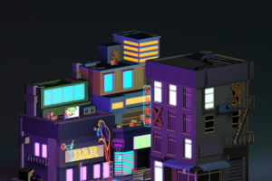 Isometric City Scene