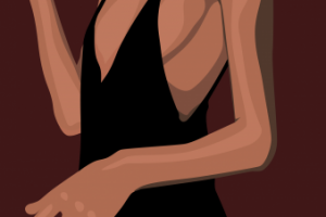 Flat-иллюстрация (девушка)