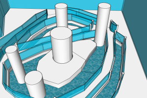 3д визуализация павильона выставки