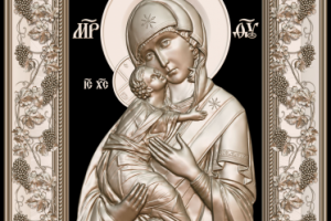 Барельеф интерпретация Владимирской иконы