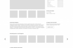 Страница товара для магазина обуви