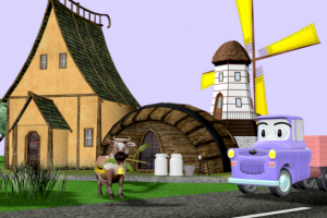 Грузовик Стёпа и корова Маша.