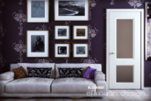 Дверь "Пассаж" в интерьере.