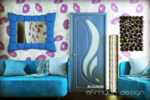 Дверь "Гелиос" в интерьере.