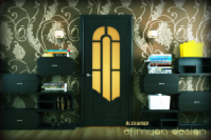 Дверь "Аркадия" в интерьере.