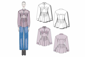 Технический рисунок рубашки