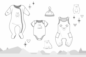 Технический рисунок детской одежды