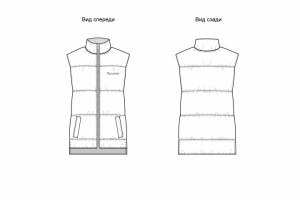 Технический рисунок жилетки