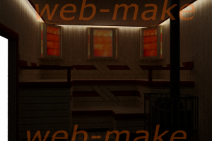 Проектирование бани, дизайн, раскладка бруса 2