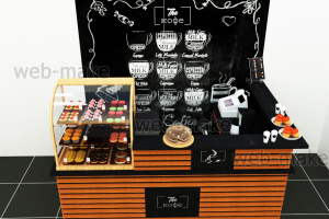 Дизайн-проект островка кафетерий в ТЦ 1