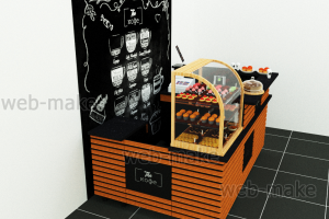 Дизайн-проект островка кафетерий в ТЦ 2