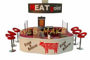 Дизайн островок в ТЦ Фаст фуд