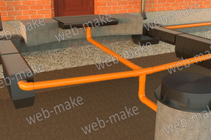 Срез, демонстрация дренажной системы