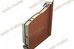 Визуализация срез металлической входной двери