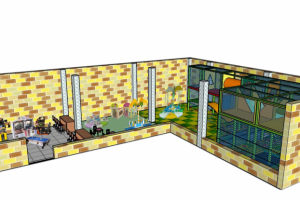 Фотопривязка, визуализация детского городка для согласования ТРЦ