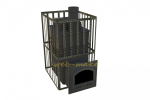 3Д модель печи для сауны