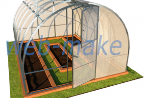 3Д модель, проект дачных теплиц 3
