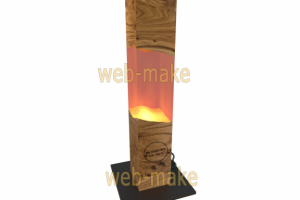 Дизайн, визуализация светильника из бруса и эпоксидной смолы   3