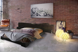 Фотомонтаж: Визуализация кровати в интерьере 3