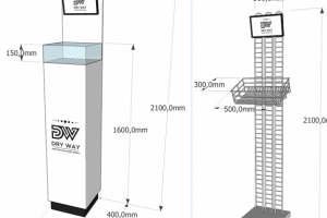 Проектирование линейки торговых островков и стоек 1
