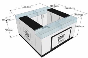 Проектирование линейки торговых островков и стоек 2