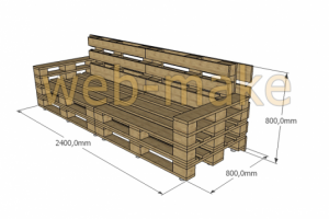 Проект мебели выполненных из товарных паллет 2