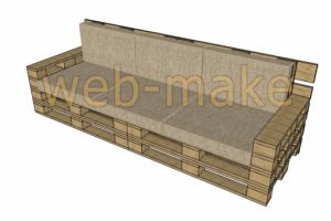 Проект мебели выполненных из товарных паллет 3