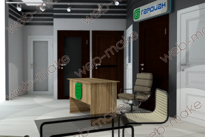 Визуализация дверей для выставочного стенда