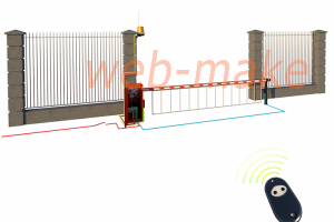 Моделирование шлагбаума, иллюстрация технических свойств