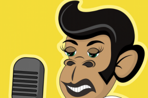 Обезьяна в образе Элвиса