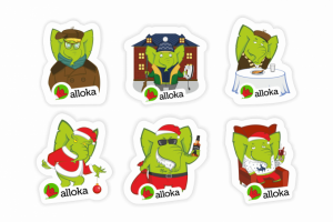 Стикеры с персонажем