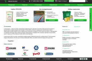 Сайт компании "ProEcology"